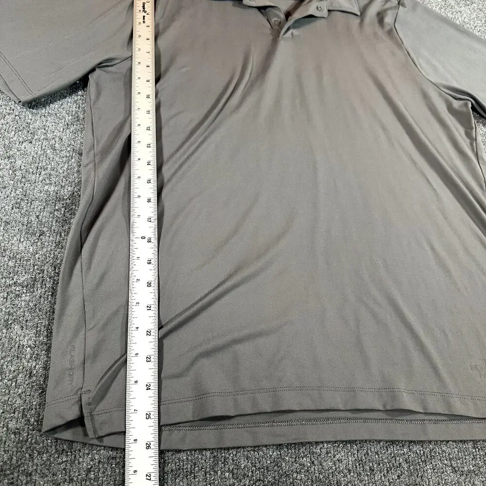 The North Face Polo Shirt Gray Stretch Performance Golf Men's Large